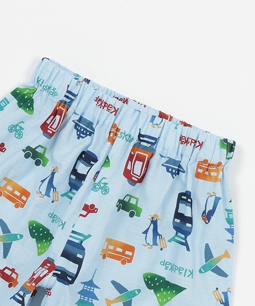 kladskap(クレードスコープ)の「乗り物柄甚平(浴衣・キッズ・オフホワイト/サックスブルー・S/M/L)」の15枚目の写真