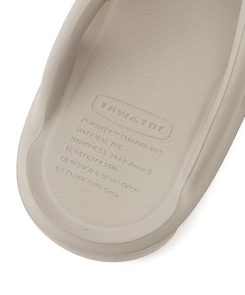 TAW&TOE（トーアンドトー）の「【TAW&TOE(トーアンドトー)】Flipflop Zerovity リカバリーサンダル（サンダル・レディース・ライトグレー/クリーム/ブラック/グレー系その他・22/23/24/25）」の19枚目の写真