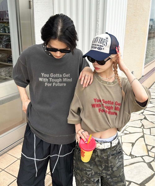 sedacle(セダクル)の「ワッフルスタッズTEE(Tシャツ/カットソー・メンズ・ベージュ/ブラック/アイボリー・SMALL/MEDIUM/LARGE)」の3枚目の写真