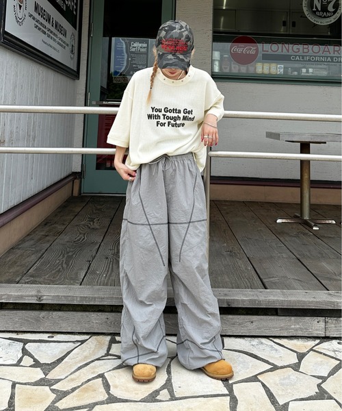 sedacle(セダクル)の「ワッフルスタッズTEE(Tシャツ/カットソー・メンズ・ベージュ/ブラック/アイボリー・SMALL/MEDIUM/LARGE)」の8枚目の写真
