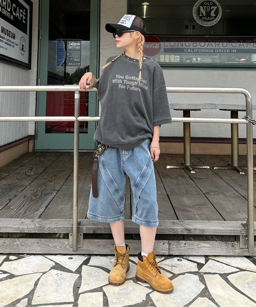 sedacle(セダクル)の「ワッフルスタッズTEE(Tシャツ/カットソー・メンズ・ベージュ/ブラック/アイボリー・SMALL/MEDIUM/LARGE)」の15枚目の写真
