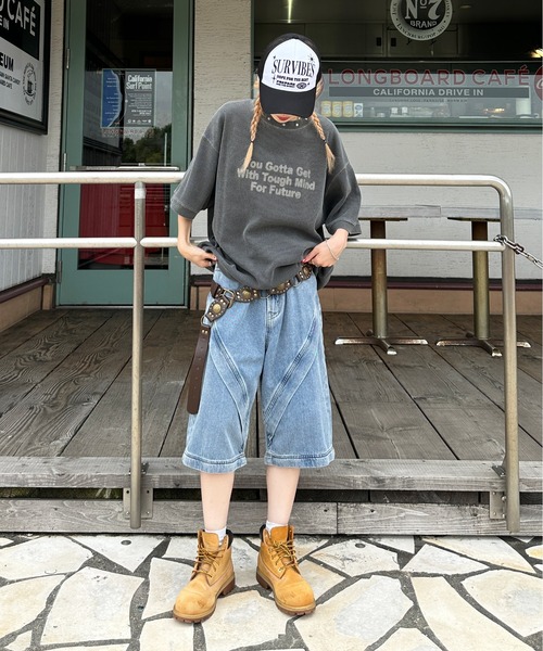 sedacle(セダクル)の「ワッフルスタッズTEE(Tシャツ/カットソー・メンズ・ベージュ/ブラック/アイボリー・SMALL/MEDIUM/LARGE)」の16枚目の写真