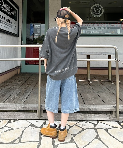 sedacle(セダクル)の「ワッフルスタッズTEE(Tシャツ/カットソー・メンズ・ベージュ/ブラック/アイボリー・SMALL/MEDIUM/LARGE)」の17枚目の写真