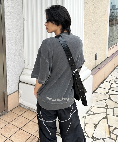 sedacle(セダクル)の「ワッフルスタッズTEE(Tシャツ/カットソー・メンズ・ベージュ/ブラック/アイボリー・SMALL/MEDIUM/LARGE)」の19枚目の写真