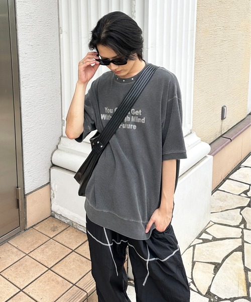 sedacle(セダクル)の「ワッフルスタッズTEE(Tシャツ/カットソー・メンズ・ベージュ/ブラック/アイボリー・SMALL/MEDIUM/LARGE)」の18枚目の写真