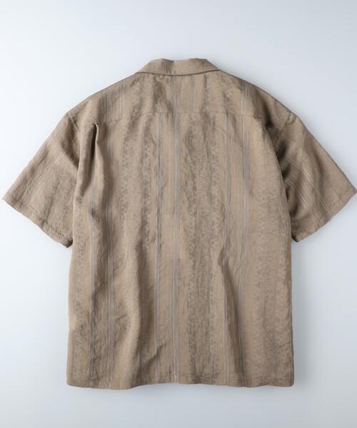 BACK NUMBER(バックナンバー)の「BACK NUMBER(バックナンバー)ドビーオープンカラー半袖シャツ(シャツ/ブラウス・メンズ・ホワイト/ネイビー/ベージュ・M/L/XL)」の14枚目の写真