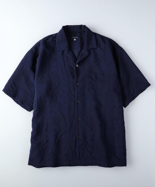 BACK NUMBER(バックナンバー)の「BACK NUMBER(バックナンバー)ドビーオープンカラー半袖シャツ(シャツ/ブラウス・メンズ・ホワイト/ネイビー/ベージュ・M/L/XL)」の16枚目の写真
