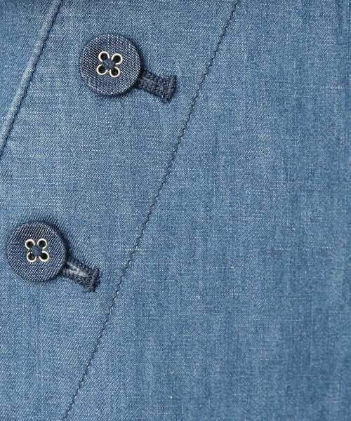 Dessin（デッサン）の「リネンブレンドデニムクロップドマリンパンツ（S～L）（デニムパンツ・レディース・ネイビー/ブルー・01/03/02）」の6枚目の写真