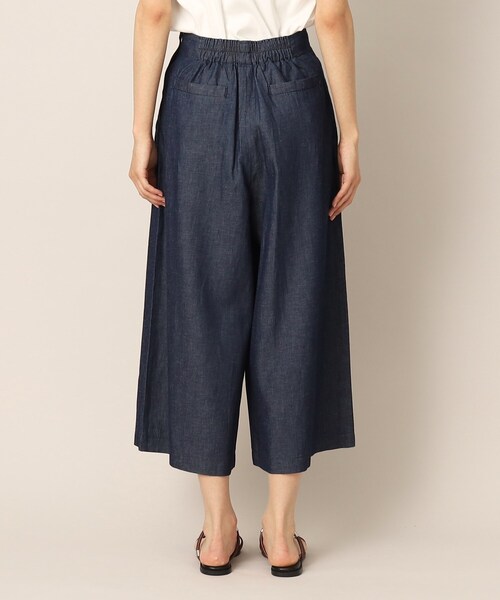 Dessin（デッサン）の「リネンブレンドデニムクロップドマリンパンツ（S～L）（デニムパンツ・レディース・ネイビー/ブルー・01/03/02）」の13枚目の写真