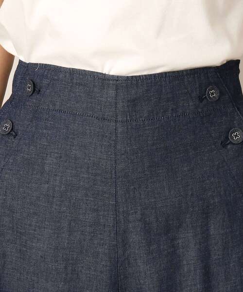 Dessin（デッサン）の「リネンブレンドデニムクロップドマリンパンツ（S～L）（デニムパンツ・レディース・ネイビー/ブルー・01/03/02）」の14枚目の写真