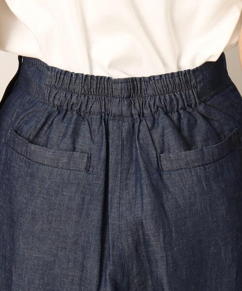 Dessin（デッサン）の「リネンブレンドデニムクロップドマリンパンツ（S～L）（デニムパンツ・レディース・ネイビー/ブルー・01/03/02）」の15枚目の写真