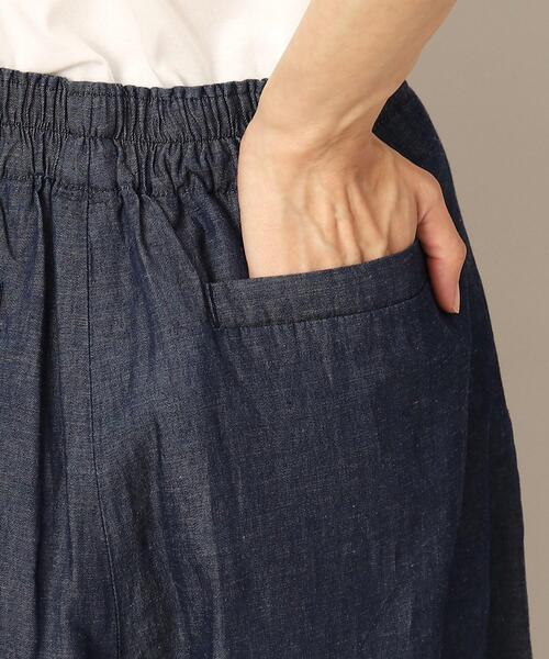 Dessin（デッサン）の「リネンブレンドデニムクロップドマリンパンツ（S～L）（デニムパンツ・レディース・ネイビー/ブルー・01/03/02）」の16枚目の写真