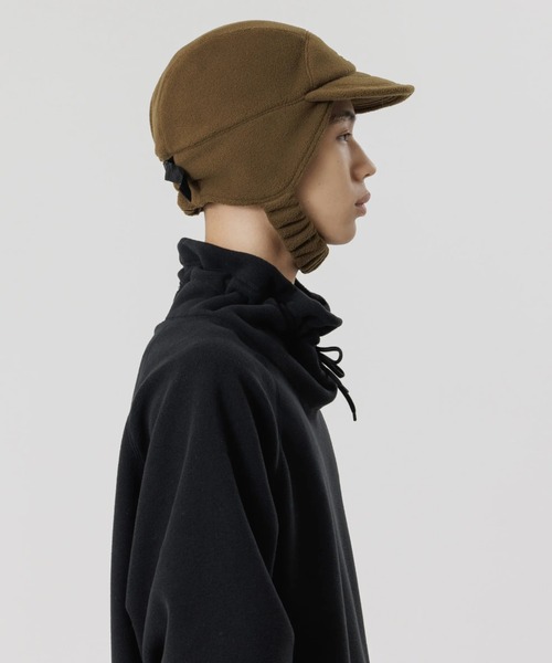 SASQUATCHfabrix.(サスクワァッチファブリックス)の「FLEECE CAP(キャップ・メンズ・ブラック/オリーブ/アッシュグレー・FREE)」の4枚目の写真