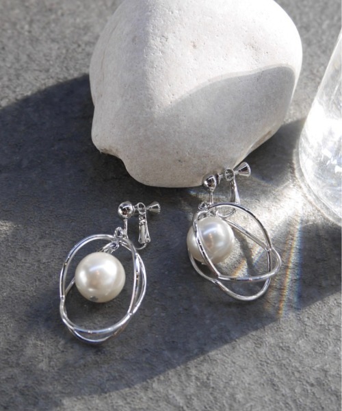 amplis（アンプリス）の「【amplis/アンプリス】lots earring / ロットイヤリング（イヤリング・レディース・シルバー/ゴールド・FREE）」の2枚目の写真