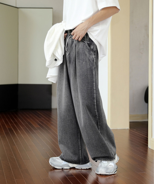 セール】【neos】ルーズシルエット オーバーダイ ケミカルウォッシュ