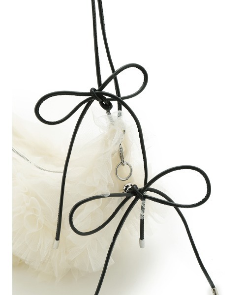 FRAY I.D（フレイアイディー）の「チュールフリル2wayバッグ（ハンドバッグ・レディース・アイボリー/ブラック/モカ・FREE）」の21枚目の写真