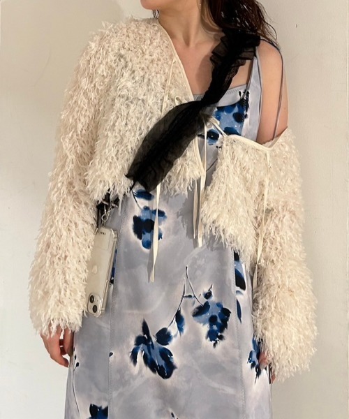 FRAY I.D（フレイアイディー）の「チュールフリル2wayバッグ（ハンドバッグ・レディース・アイボリー/ブラック/モカ・FREE）」の17枚目の写真