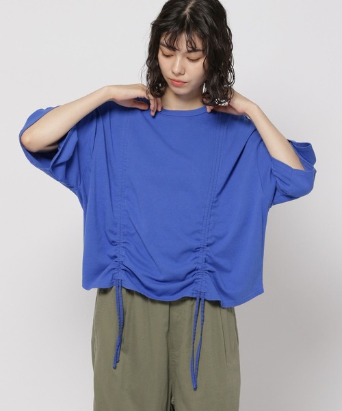 セール】シャーリングアレンジフレアTシャツ（Tシャツ