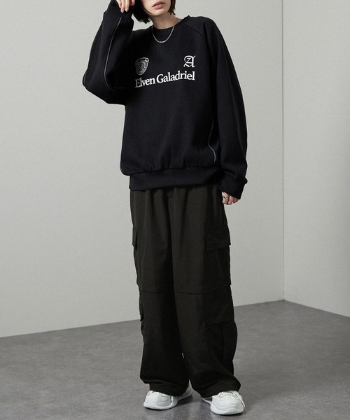 90s Vintage マルチポケット パラシュート カーゴパンツ Tech Alfred Alex】ヴィンテージミリタリーメイク マルチポケット