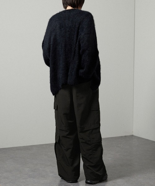 90s Vintage マルチポケット パラシュート カーゴパンツ Tech Alfred Alex】ヴィンテージミリタリーメイク マルチポケット