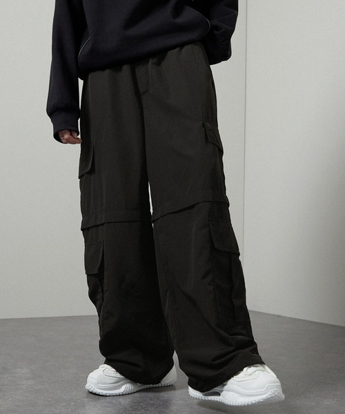 ラルフローレン ブラック パラシュートパンツ マルチポケット ギミック 90s 2038826868.jpg?1726035577