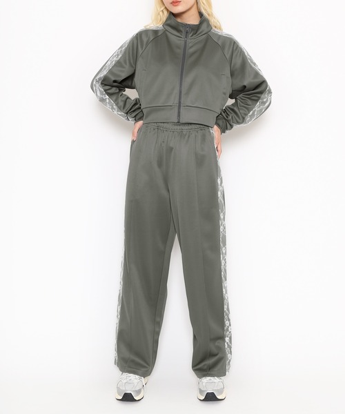 PUNYUS（プニュズ）の「レースライントラックパンツ（その他パンツ・レディース・ブルー/グレー/ワイン/ブラック・1/2/3/4）」の8枚目の写真