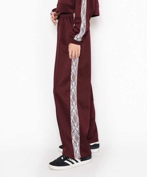 レース ライン TRACK-PANTS【完売品】 Theater code スウェットパンツ ジャージ side lace track pants