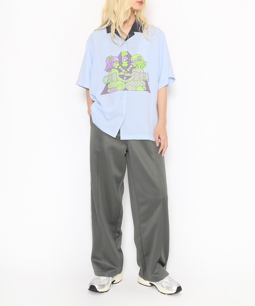 PUNYUS（プニュズ）の「レースライントラックパンツ（その他パンツ・レディース・ブルー/グレー/ワイン/ブラック・1/2/3/4）」の7枚目の写真