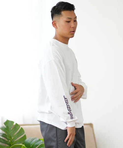 超希少 サンタクルーズ 白サークル ロンT SANTA CRUZ tシャツ 「限定」SANTACRUZ/サンタクルーズ 長袖Tシャツ