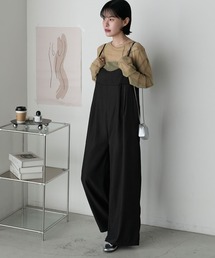forksy.（フォルクシー）の「【forksy.】コルセットライクバックベルトキャミサロペット（サロペット/オーバーオール）」