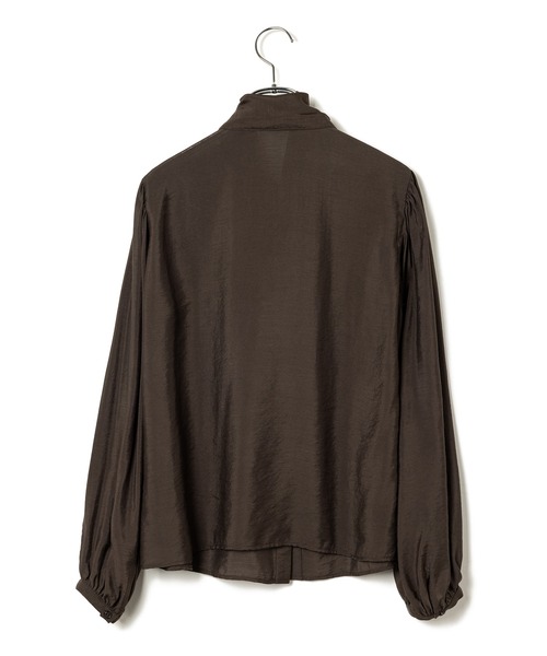 VIS（ビス）の「【洗える】ビックボウタイブラウス（シャツ/ブラウス・レディース・チャコールグレー/ピンク/キナリ・FREE）」の20枚目の写真