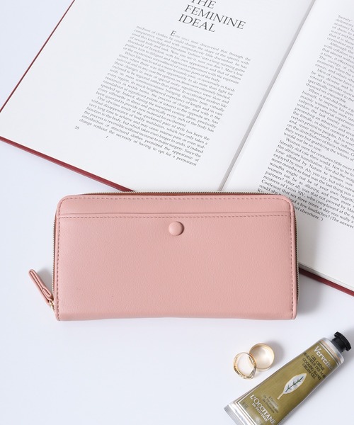 propellerheads 合成皮革くるみボタンロングウォレット（財布