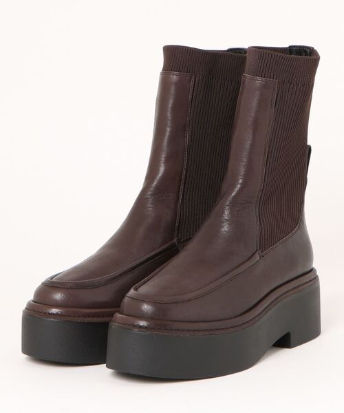 ALM.（アルム）の「【ALM.】BUENA LEATHER BOOTS サイドゴアブーツ プラットフォーム（ブーツ・レディース・ブラウン/ブラック・36/37/38）」の14枚目の写真