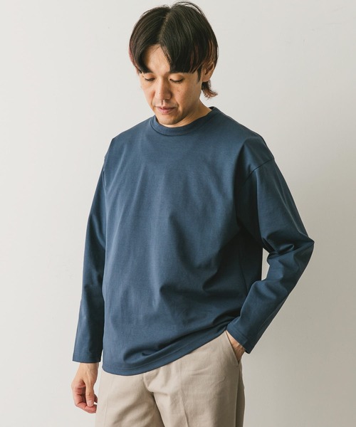 URBAN RESEARCH DOORS（アーバンリサーチドアーズ）の「ドレスポンチロングスリーブ Tシャツ（Tシャツ/カットソー・メンズ・チャコールグレー/ブルー/ホワイト・MEDIUM/LARGE）」の15枚目の写真
