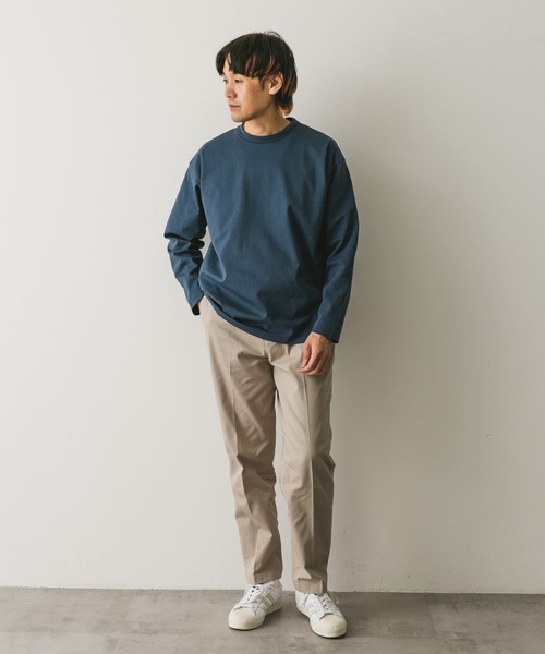 URBAN RESEARCH DOORS（アーバンリサーチドアーズ）の「ドレスポンチロングスリーブ Tシャツ（Tシャツ/カットソー・メンズ・チャコールグレー/ブルー/ホワイト・MEDIUM/LARGE）」の14枚目の写真