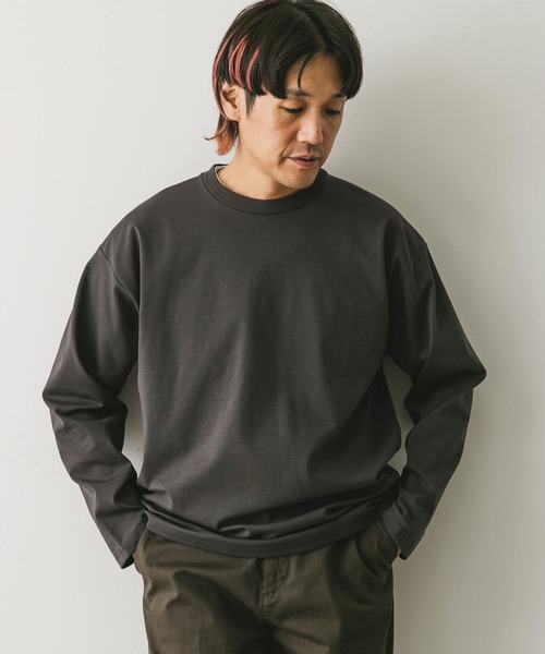 URBAN RESEARCH DOORS（アーバンリサーチドアーズ）の「ドレスポンチロングスリーブ Tシャツ（Tシャツ/カットソー・メンズ・チャコールグレー/ブルー/ホワイト・MEDIUM/LARGE）」の12枚目の写真