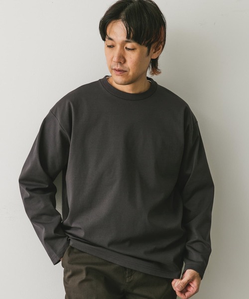 URBAN RESEARCH DOORS（アーバンリサーチドアーズ）の「ドレスポンチロングスリーブ Tシャツ（Tシャツ/カットソー・メンズ・チャコールグレー/ブルー/ホワイト・MEDIUM/LARGE）」の11枚目の写真
