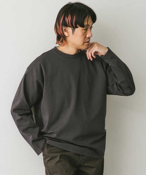 URBAN RESEARCH DOORS（アーバンリサーチドアーズ）の「ドレスポンチロングスリーブ Tシャツ（Tシャツ/カットソー・メンズ・チャコールグレー/ブルー/ホワイト・MEDIUM/LARGE）」の10枚目の写真