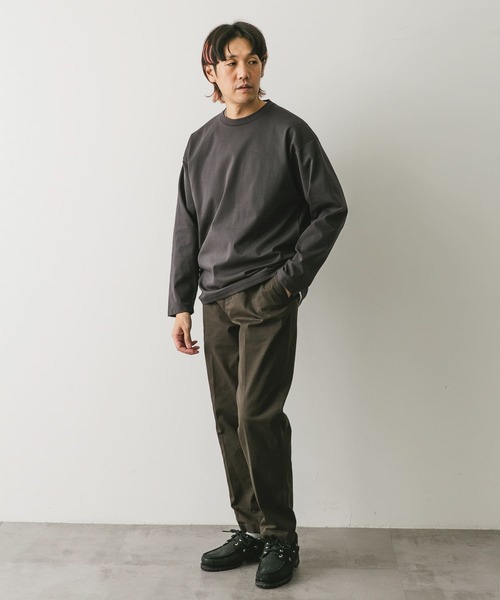 URBAN RESEARCH DOORS（アーバンリサーチドアーズ）の「ドレスポンチロングスリーブ Tシャツ（Tシャツ/カットソー・メンズ・チャコールグレー/ブルー/ホワイト・MEDIUM/LARGE）」の8枚目の写真