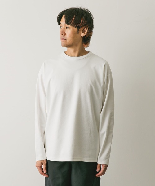 URBAN RESEARCH DOORS（アーバンリサーチドアーズ）の「ドレスポンチロングスリーブ Tシャツ（Tシャツ/カットソー・メンズ・チャコールグレー/ブルー/ホワイト・MEDIUM/LARGE）」の7枚目の写真