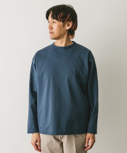 URBAN RESEARCH DOORS（アーバンリサーチドアーズ）の「ドレスポンチロングスリーブ Tシャツ（Tシャツ/カットソー・メンズ・チャコールグレー/ブルー/ホワイト・MEDIUM/LARGE）」の4枚目の写真