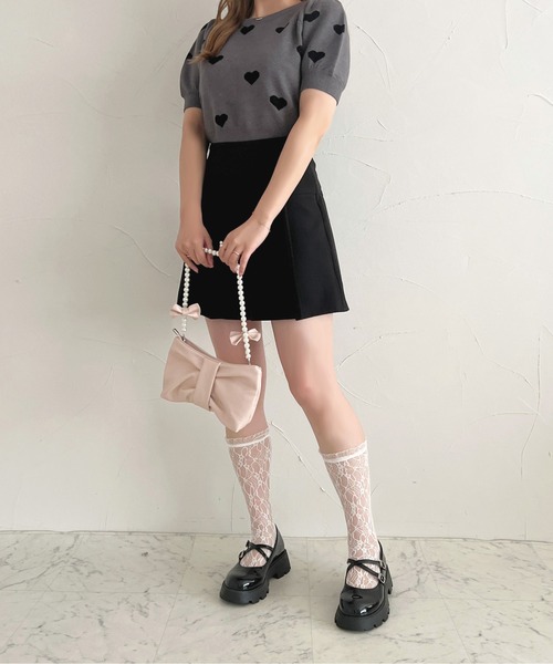 セール】ハート刺繍ニットトップス【ZOZOTOWN限定アイテム】（ニット