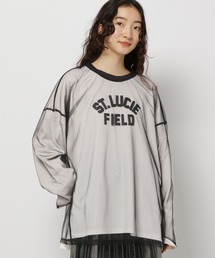niko and...（ニコアンド）の「ロゴアソートチュールTシャツ（Tシャツ/カットソー・レディース）」