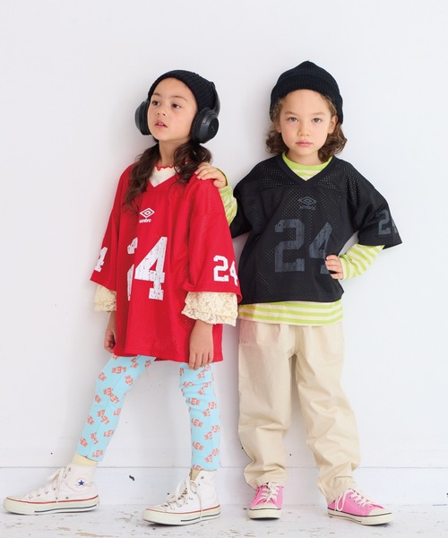 セール】【umbro】別注Football/Oversized Tee（100～120cm）（Tシャツ