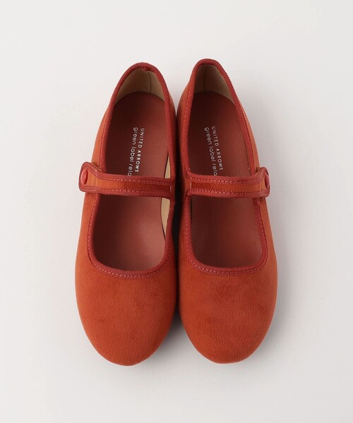 green label relaxing（グリーンレーベルリラクシング）の「TJ ストラップ フラットシューズ / キッズ  17cm-21cm（バレエシューズ・キッズ・オレンジ/ブラック/グレー・20cm/18cm/21cm/17cm/19cm）」の3枚目の写真