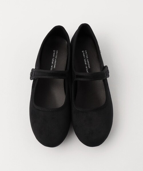 green label relaxing（グリーンレーベルリラクシング）の「TJ ストラップ フラットシューズ / キッズ  17cm-21cm（バレエシューズ・キッズ・オレンジ/ブラック/グレー・20cm/18cm/21cm/17cm/19cm）」の2枚目の写真