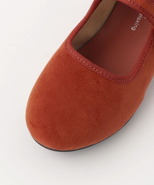 green label relaxing（グリーンレーベルリラクシング）の「TJ ストラップ フラットシューズ / キッズ  17cm-21cm（バレエシューズ・キッズ・オレンジ/ブラック/グレー・20cm/18cm/21cm/17cm/19cm）」の5枚目の写真