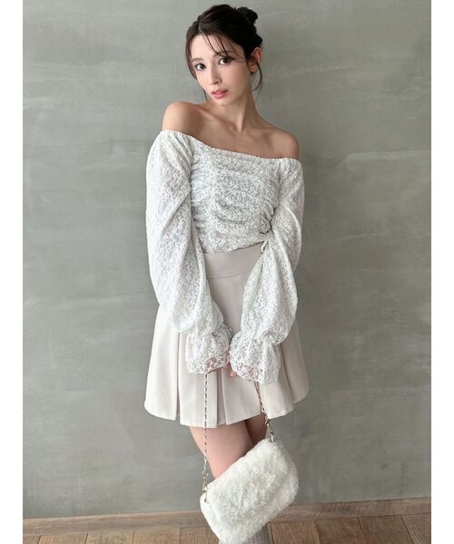 RESEXXY(リゼクシー)の「ギャザーポイントブラウス(シャツ/ブラウス・レディース・ブラック/グリーン/ホワイト・FREE)」の14枚目の写真