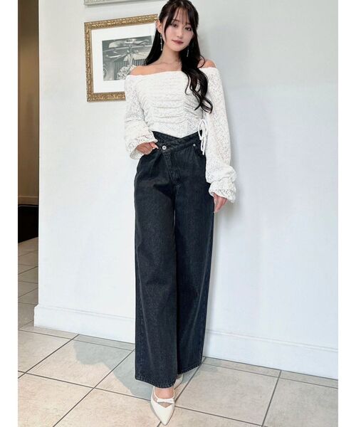 RESEXXY(リゼクシー)の「ギャザーポイントブラウス(シャツ/ブラウス・レディース・ブラック/グリーン/ホワイト・FREE)」の22枚目の写真