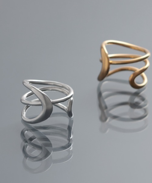 YArKA（ヤーカ）の「【YArKA/ヤーカ】entwined curvaceous design ring [ducube yuga2] / 絡み合う曲線美デザインリング（リング・メンズ・シルバー/ゴールド・#17/#15/#19/#9/#11/#13/#23/#21）」の8枚目の写真